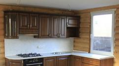 Уютные кухни в деревянных домах: правила оформления Дизайн кухни в деревянном доме из бруса